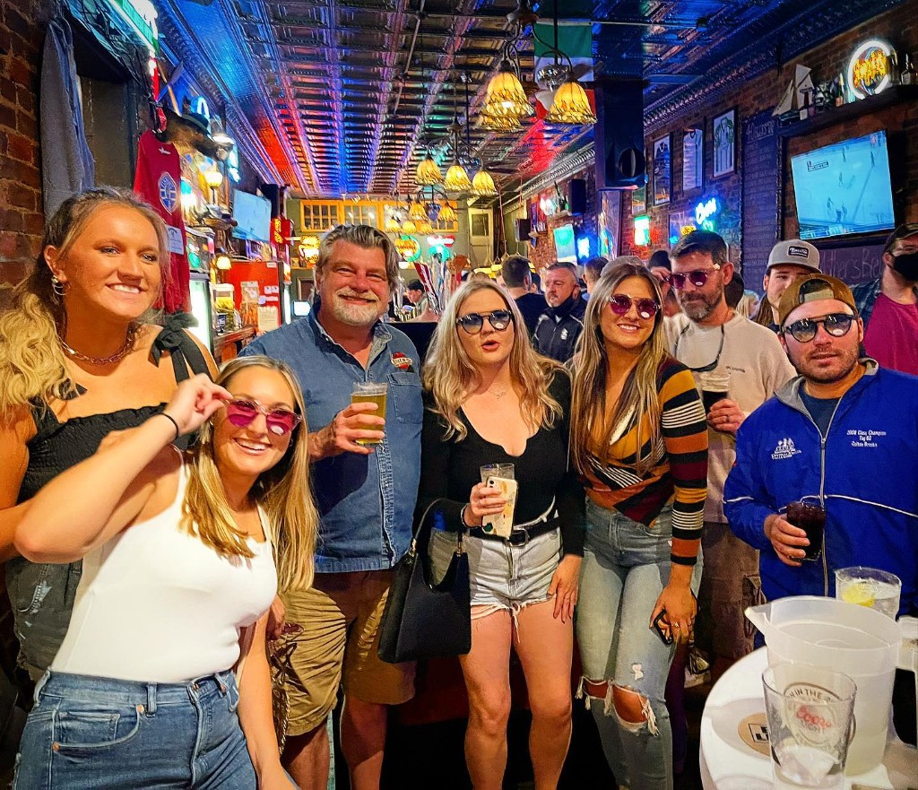 Friends at Finnegan's Wake